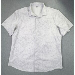 Lululemon Shirt Men's Size XXL Airing Easy Short Sleeve Vented Opal Rhino Gray